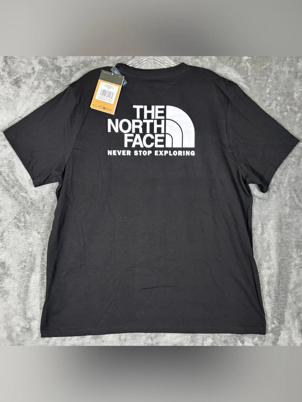 NWT The North Face Womens Throwback Short Sleeve Tee Black/White Logo Size XL - Picture 3 of 8